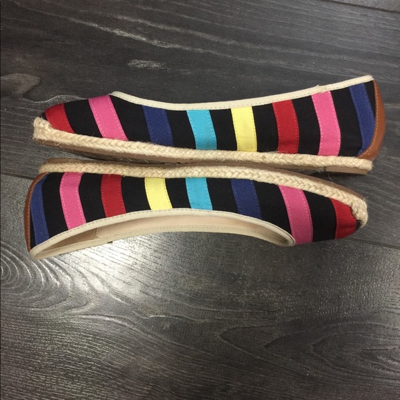 Kate Spade Multi Colored Striped Canvas Shoes - Picture 3 of 6